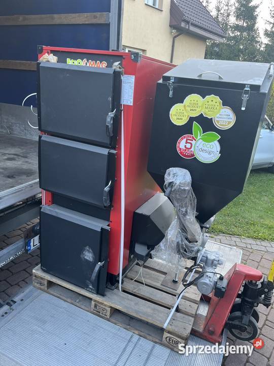 Piec na pellet i ekogroszek 38kW Kotły i Piece CO Radzyń Podlaski sprzedam