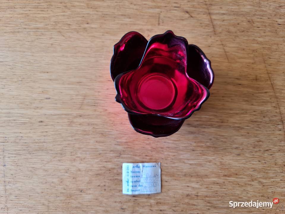 Szklany artykuł dekoracyjny PRL Porcelana i szkło Warszawa
