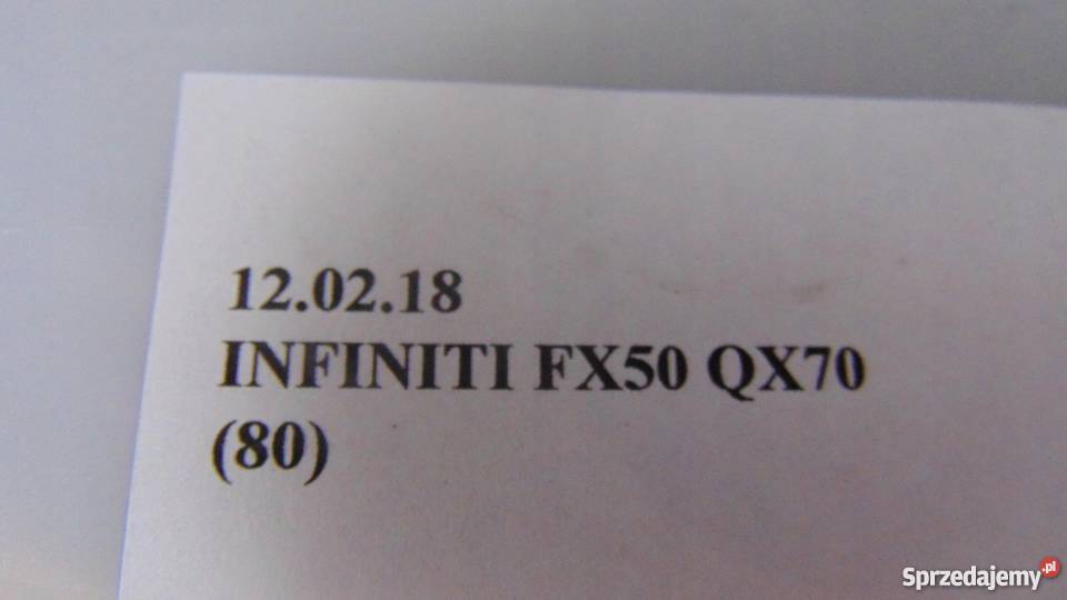 WIĄZKA PRZEWODY INSTALACJA UK INFINITI FX50 QX70 materiały instalacyjne Nowy Tomyśl