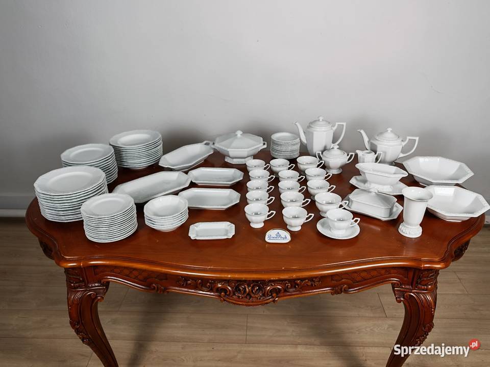 Porcelana Rosenthal biała Maria obiad kawa na 12 Sandomierz