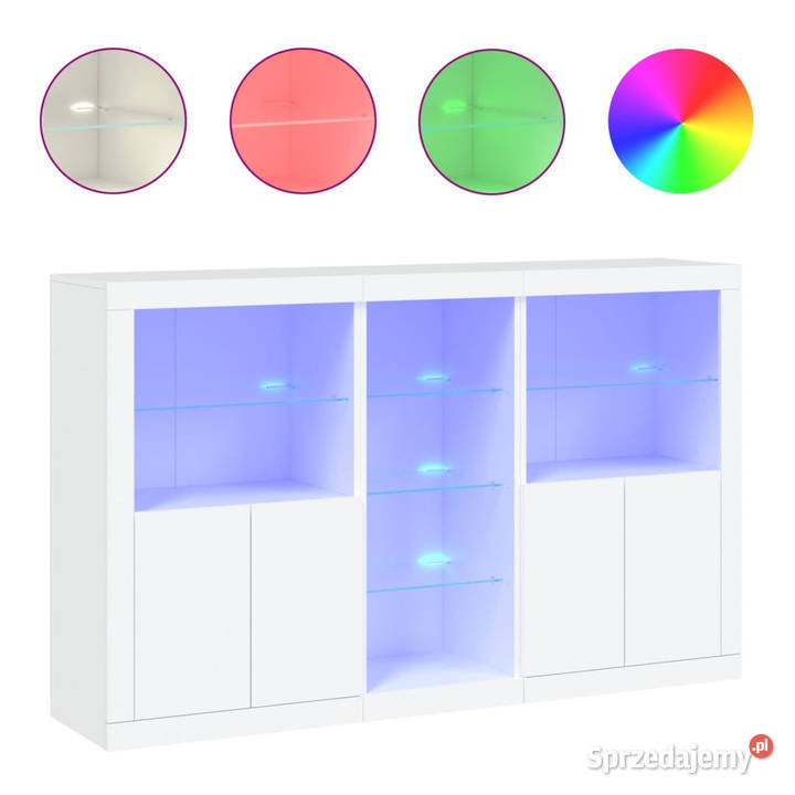 Szafka z oświetleniem LED biała 162x37x100 Warszawa sprzedam