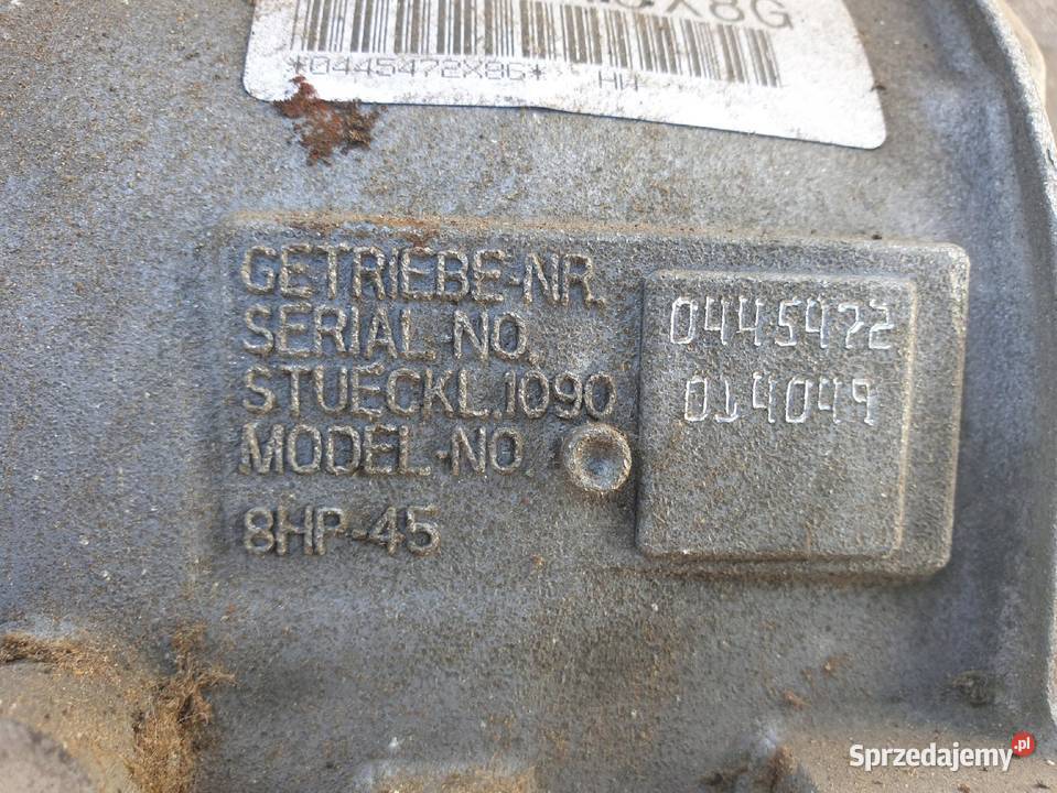 AUTOMATYCZNA SKRZYNIA BIEGÓW BMW F30 F31 20 D Rudka