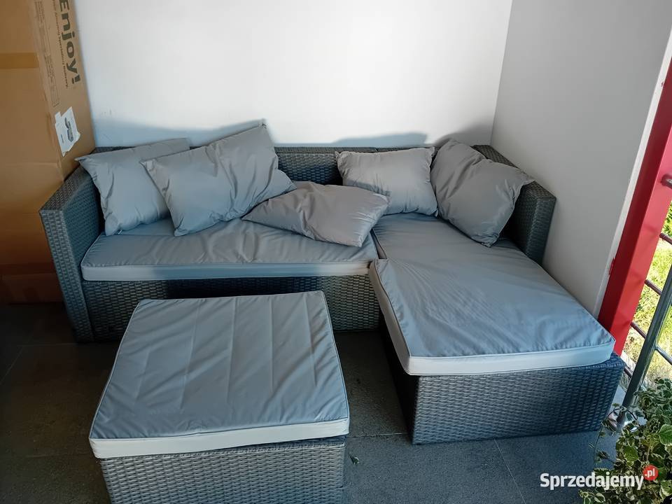 Zestaw mebli ogrodowych narożnik z technorattanu Ciechanowiec