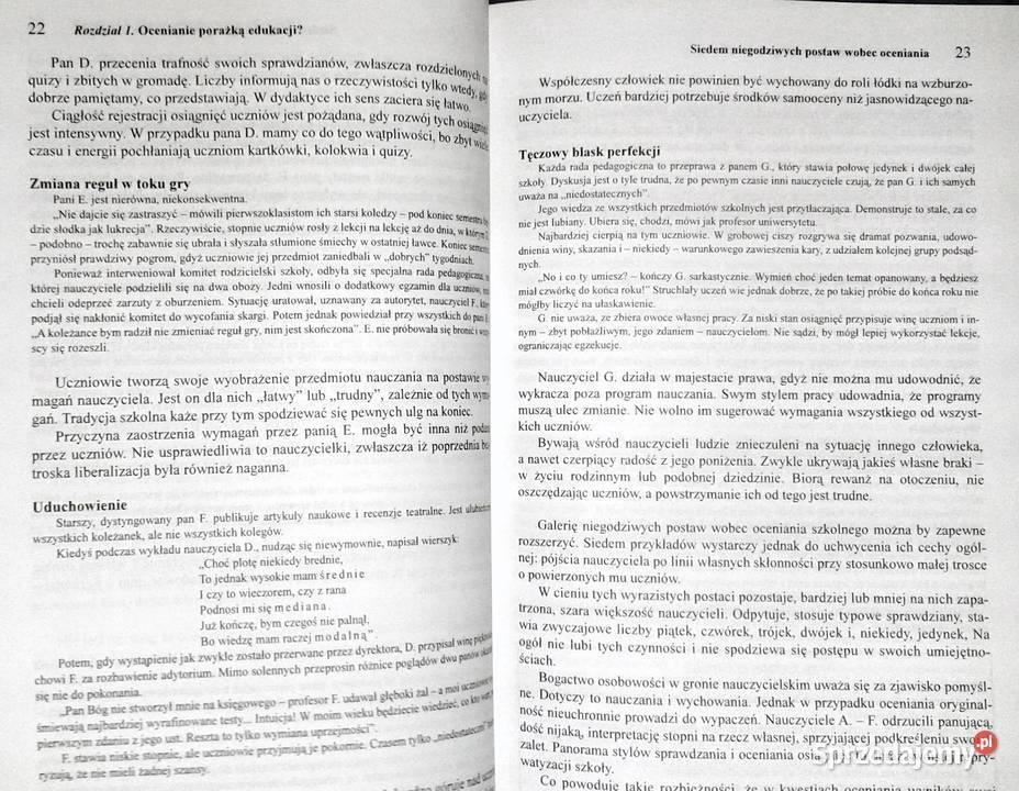 Między oceną szkolną a dydaktyką Bolesław Chełm