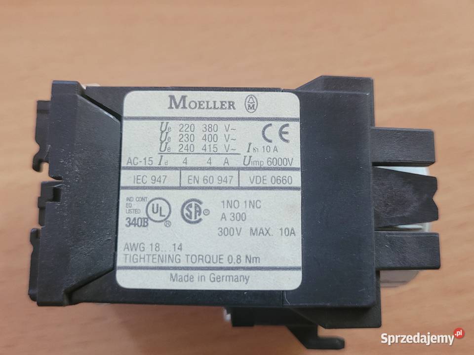 Przekaźnik pneumatyczny Moeller Tpe 11 DIL pomorskie Orle