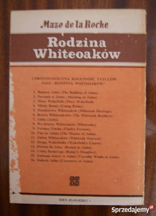Mazo de la Roche Jalna społeczno-obyczajowe Proza i poezja Parczew