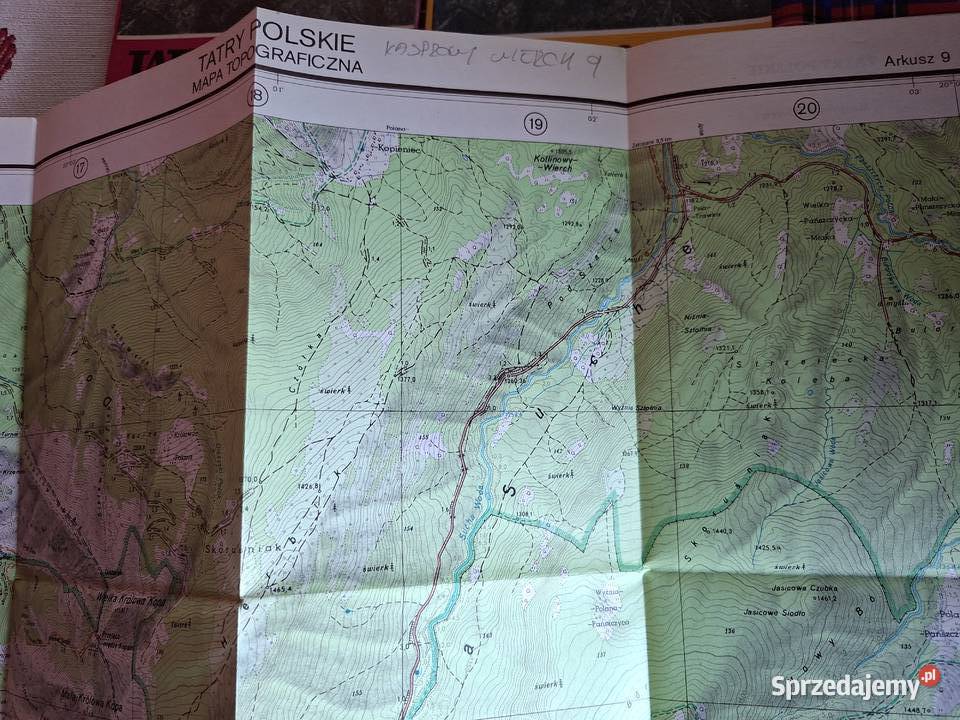 Tatry Polskie mapy topograficzne w skali 1 10 Kraków