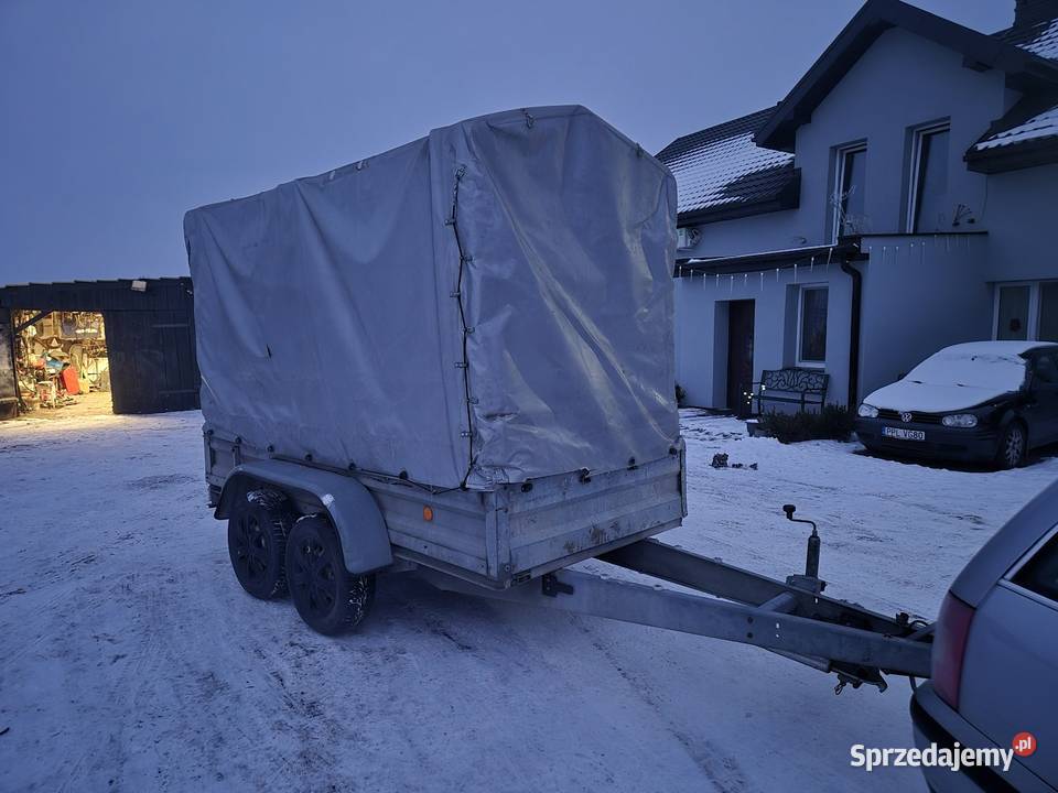 Przyczepka samochodowa Stema 3x15 z dokumentami towarowe Stara Kaźmierka