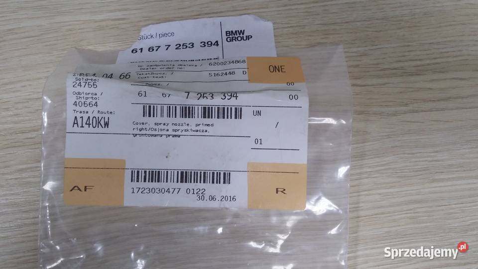 Zaślepka spryskiwacza LEWA PRAWA BMW E92E93 LCI Kielce sprzedam