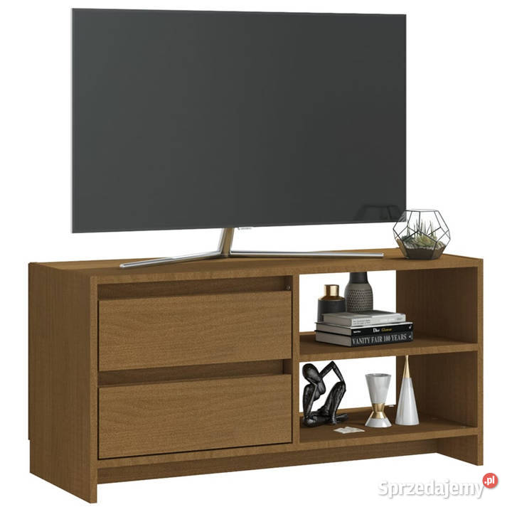 Szafka pod TV miodowy brąz 80x31x39 drewno Warszawa sprzedam