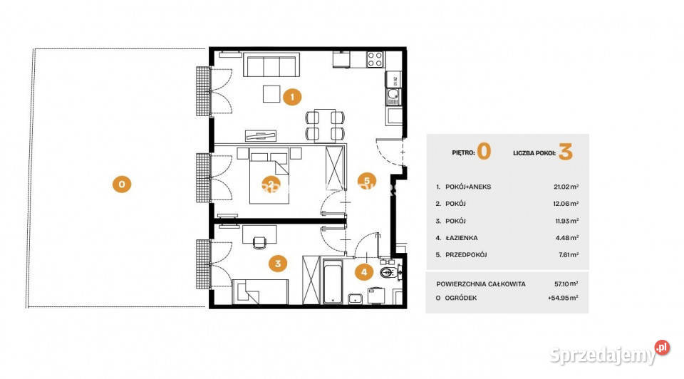 sprzedaży mieszkania 571m2 3pokojowe Kraków Na Sprzedaż