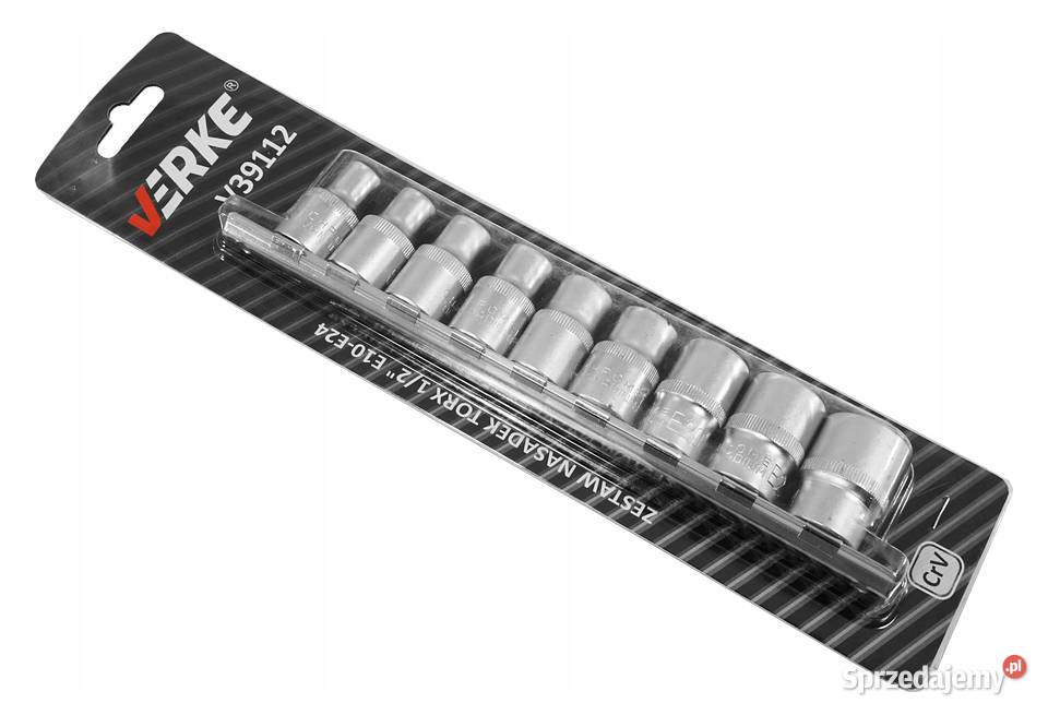 KLUCZE NASADOWE TORX E1024 NASADKI ZESTAW Chmielnik sprzedam