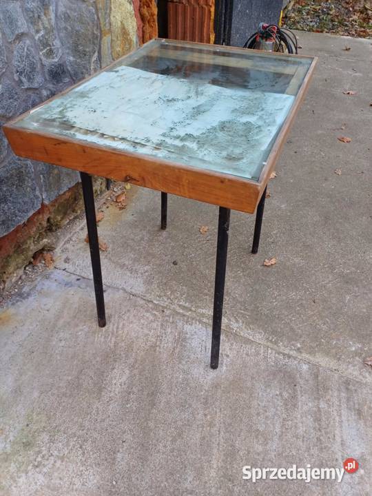 Retro stol 60 lata Czechoslowacja drewniano Lubań