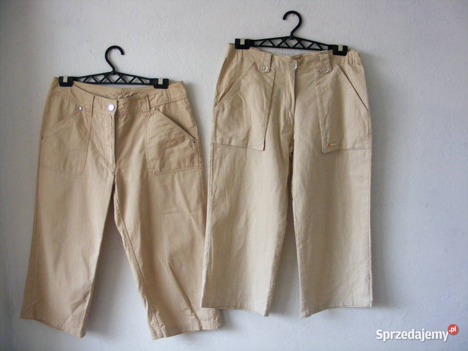 Spodnie beżowe rybaczki R 40 Oborniki Śląskie