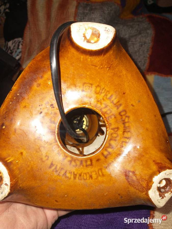 Lampka nocna PRL dolnośląskie Rudna