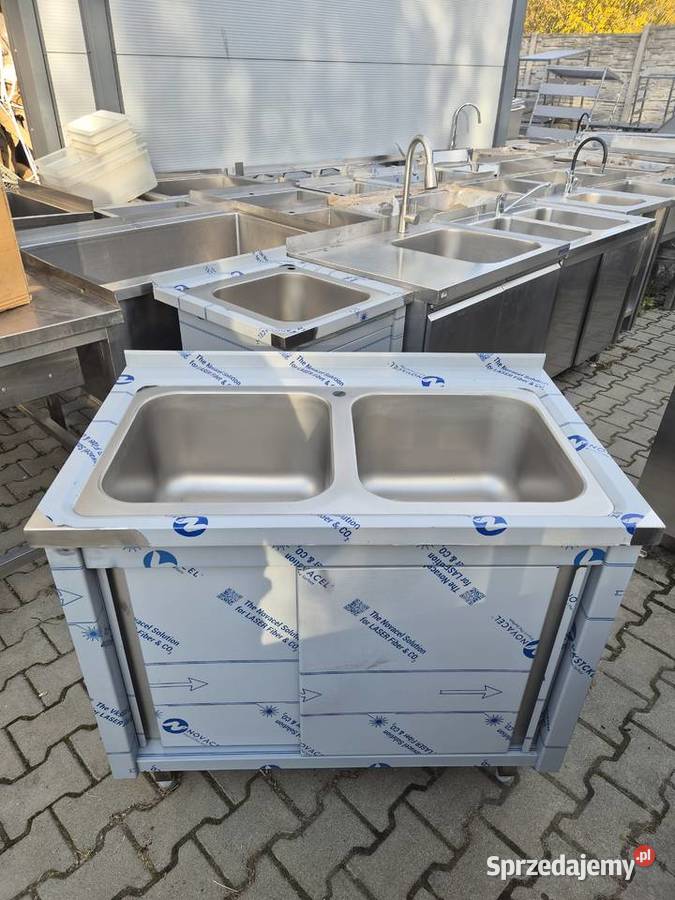 Zlew Gastronomiczny 2 Komorowy Drzwi Suwane Ostrów Wielkopolski sprzedam