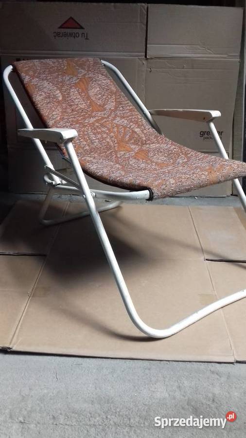 Krzesło plażowe balkonowe ogrodowe leżak rybacki Krzesełka i leżaki Małkinia Górna
