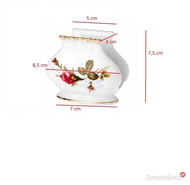 serwetnik porcelanowy zdobiony złoty chodzież Kielce sprzedam