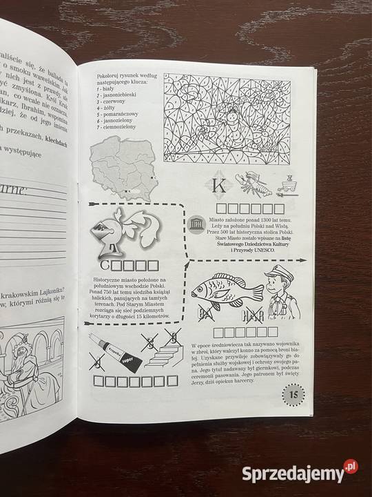 W krainie Orła Białego książeczka z naklejkami śląskie Częstochowa