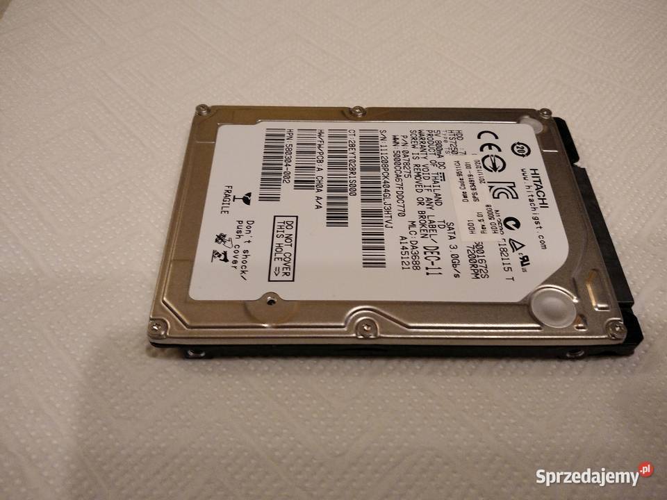 Dysk twardy Hitachi 500GB SATA II 25 Rzeszów