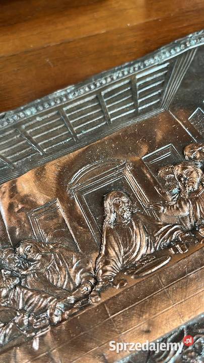 Płytka miedziana miękka Ostatnia Wieczerza Wym Gdańsk