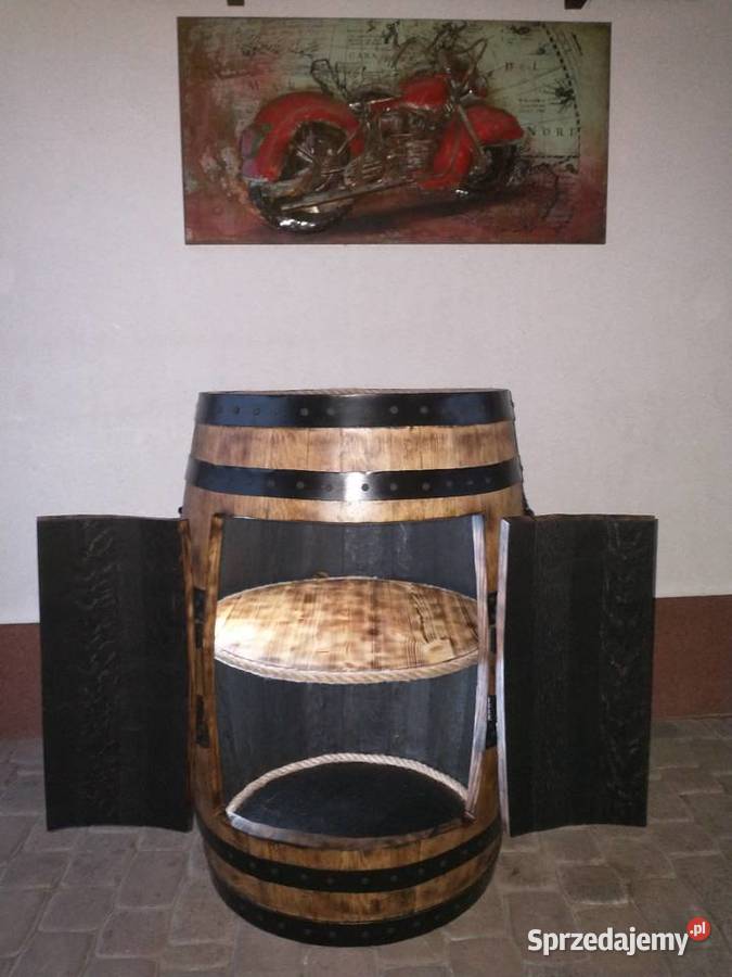 Opalany barek LED z beczki dębowej whisky Żywiec
