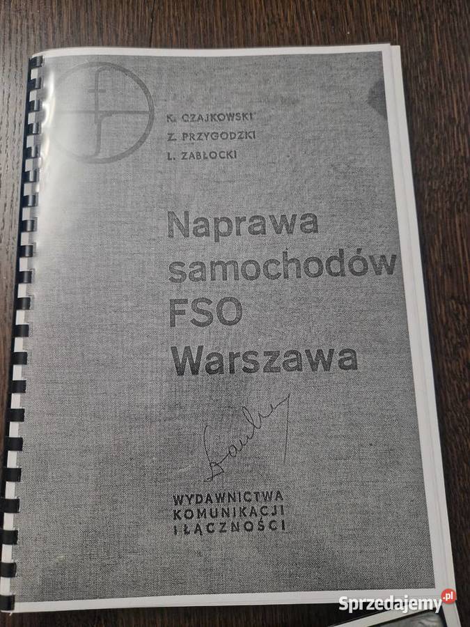 Instrukcja obsługi FSO Warszawa 203 203P Naprawa Pozostałe