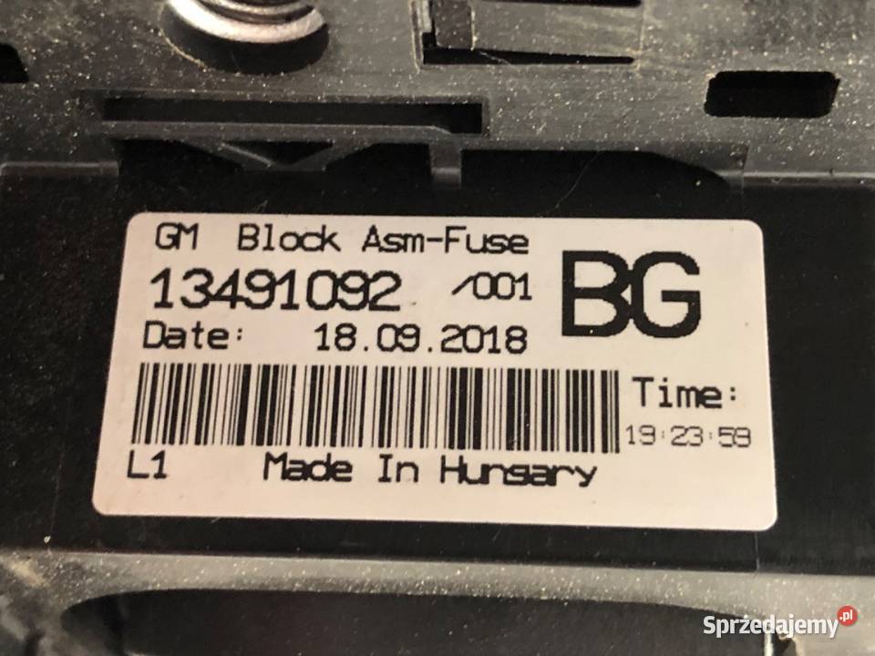 KLEMA PLUS OPEL CORSA E 13491092 14 75 PRZEWÓD osobowe sprzedam