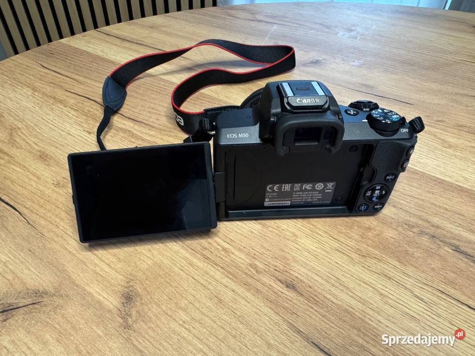 Canon EOS M50 1545mm torba stan idealny komplet Aparaty Łódź sprzedam