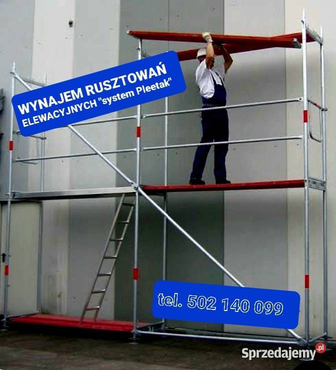 Rusztowanie Elewacyjne Plettac WYNAJEM 20 wielkopolskie sprzedam