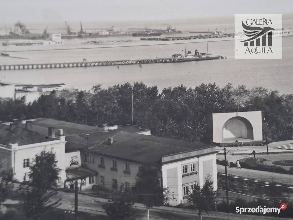 Widokówka Gdynia lata 30 Rzadkość 3 Pocztówki i karty telefoniczne pomorskie Wejherowo