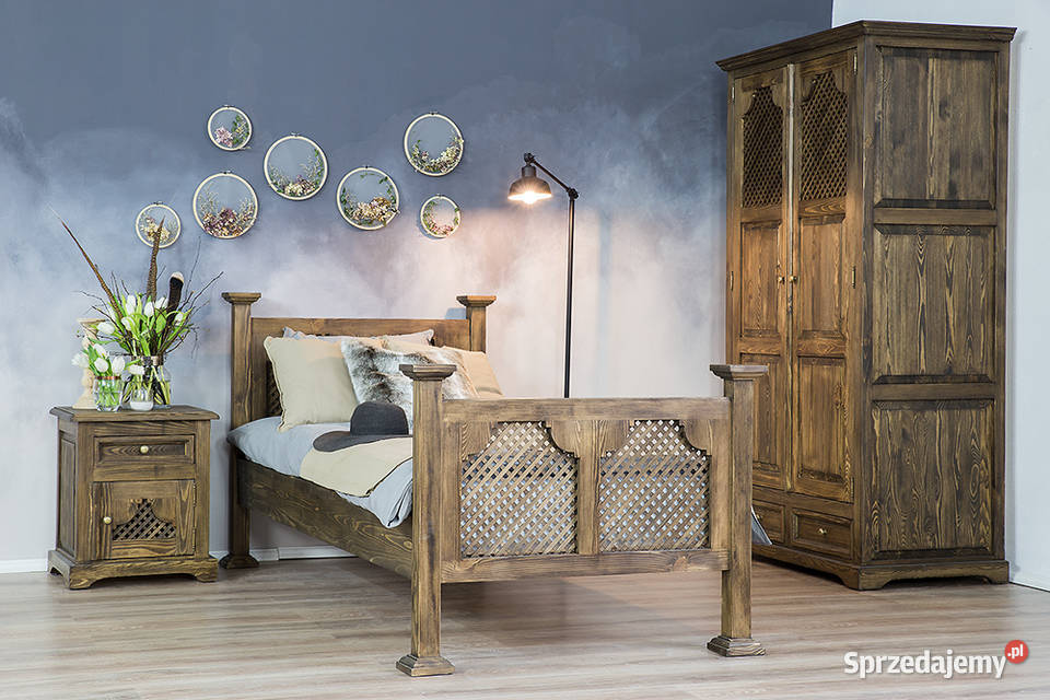 Drewniana szafa w stylu boho SZY07 małopolskie