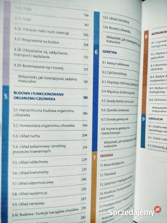 Vademecum maturzysty rozszerzenie biologia mazowieckie sprzedam