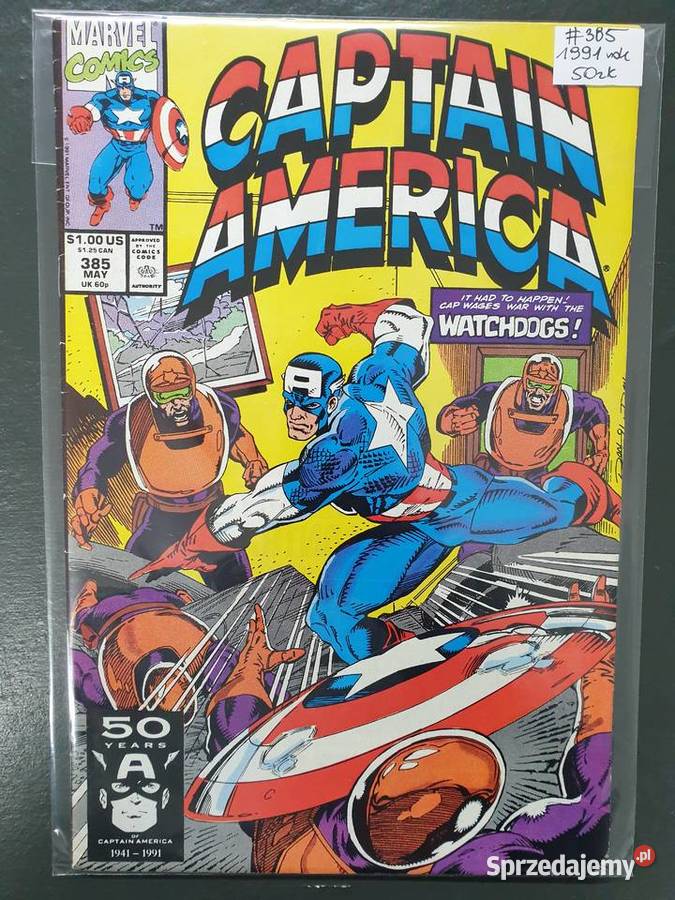 Captain America 6 starych komiksów USA Marvel pomorskie Gdynia
