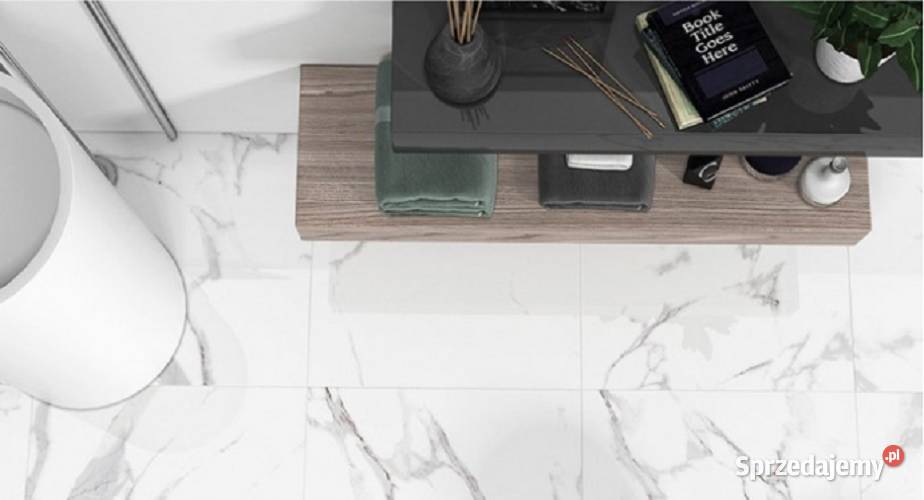 BIAŁY MARMUR gres polerowany 160x80 łódzkie Łask