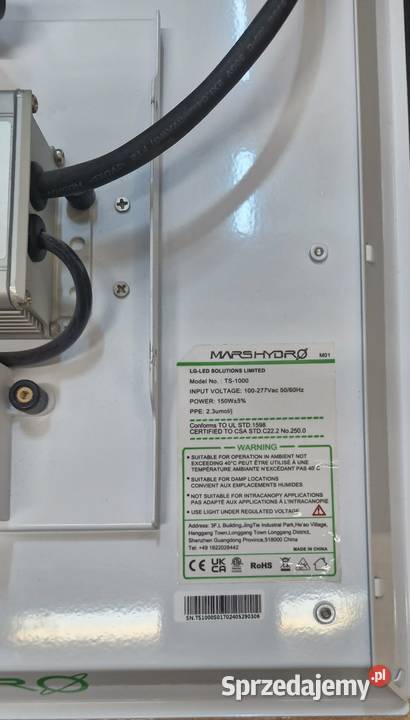 Lampa LED Mars Hydro TS 1000 150W Grow Light do Oświetlenie do upraw roślin Oświetlenie do upraw roślin Łódź