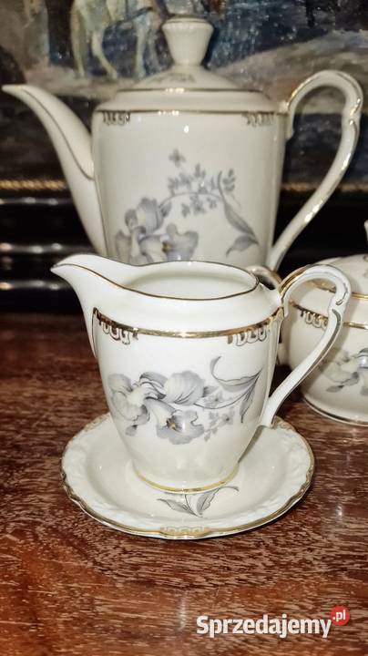 Unikatowy zestaw do Espresso KRONBavaria Porcelana i szkło lubelskie Nałęczów