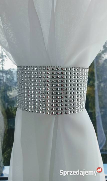 Nowe tuby upięcia firan białe cyrkonie Dekoracje i ozdoby Chrzanów