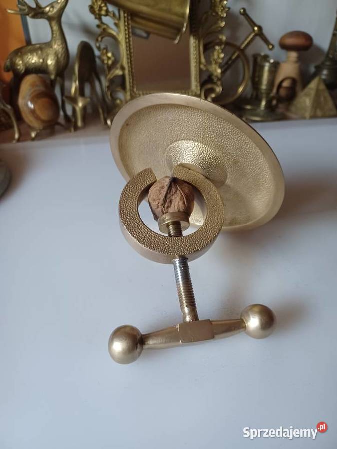 Mosiężny dziadek do orzechów śruba wielkopolskie Poznań sprzedam