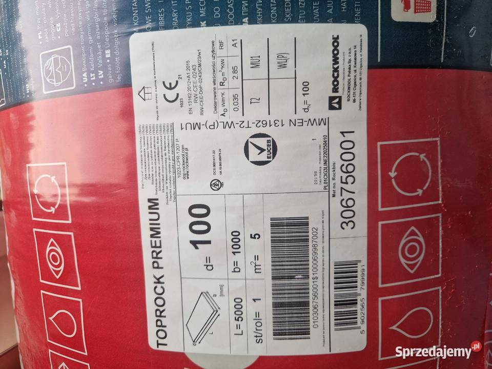 Wełna mineralna skalna rockwool premium Kraków sprzedam