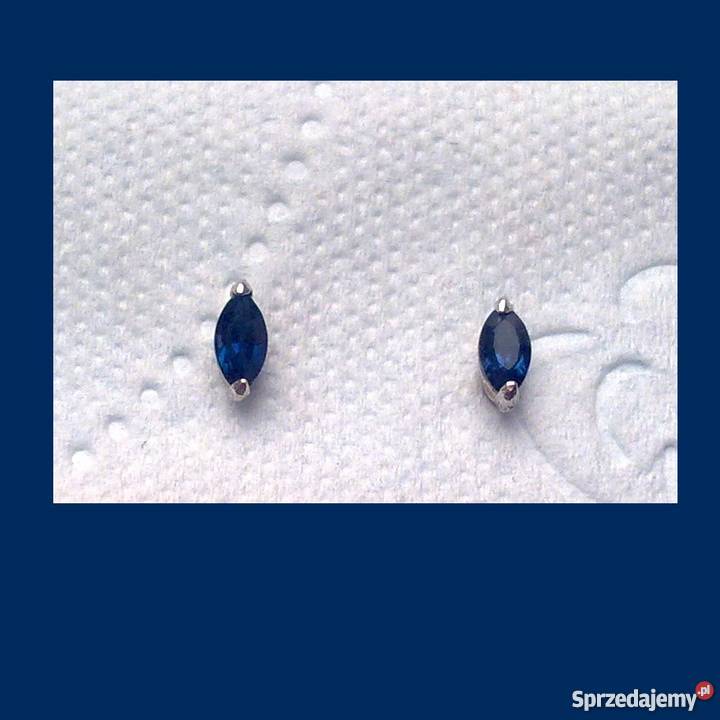 Srebrne kolczyki Kamienie jubilerskie srebrne