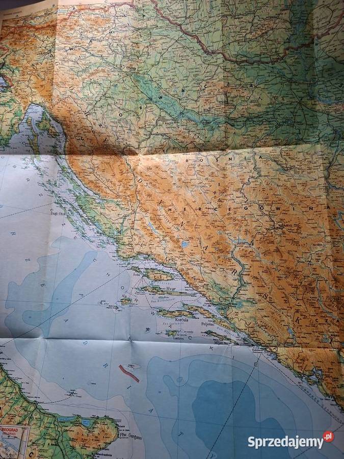 Mapa Przeglądowa Europy Jugosławia 11000 000 Kraków
