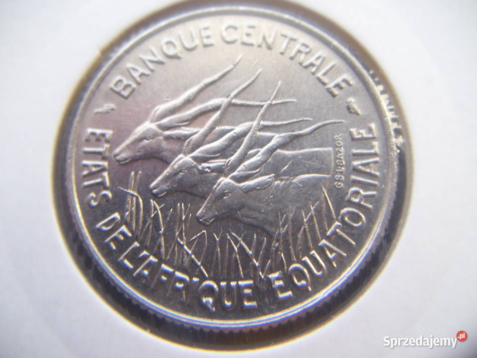Stare monety 100 frank 1968 Afryka Równikowa Lesko