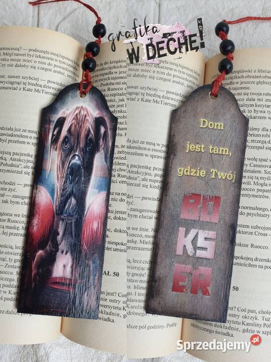 Zakładka do książki pies psy decoupage małopolskie Kraków sprzedam