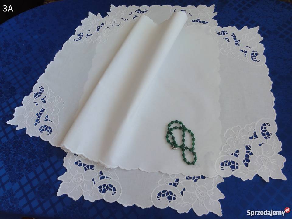 Serwetki bieżniki wyszywane ręcznie haftem Lublin sprzedam