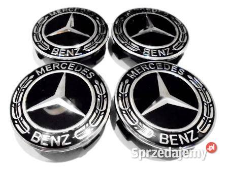 MERCEDES Dekielek felgi kołpak czarny 4 zestaw Pozostałe śląskie Ruda Śląska sprzedam