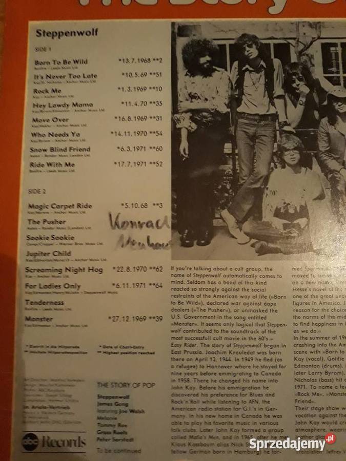 STEPPENWOLF The Story of Steppenwolf hard rock Rzeszów sprzedam