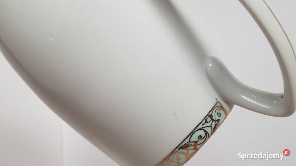 Porcelanowy dzbanek i cukiernica Aldona Chodzież śląskie Dąbrowa Górnicza