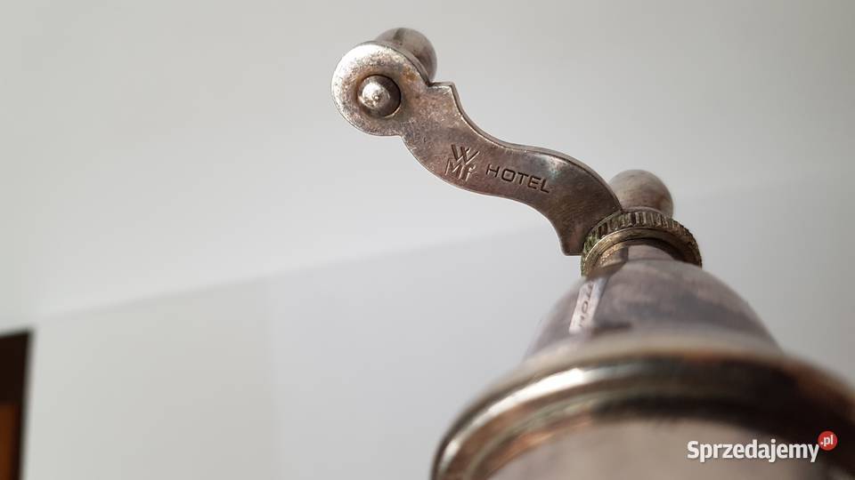 Sygnowana platerowana solniczka i pieprzniczka Dąbrowa Górnicza