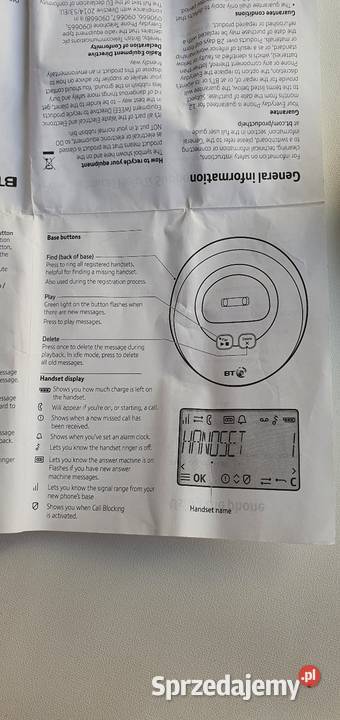 Telefon Bezprzewodowy BT Everyday Duo Sekretarka
